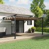vidaXL Wandmontierter Pavillon Taupe Stahl