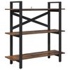 vidaXL B&uuml;cherregal Ger&auml;ucherte Eiche 100 x 33,5 x 102 cm Holzwerkstoff
