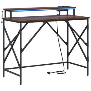 vidaXL Schreibtisch Braun Eichen-Optik 100 x 50 x 86,5 cm