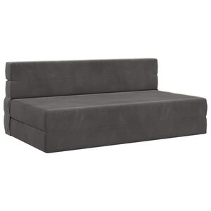 vidaXL Klappsofa Bett Dunkelgrau 152 x 86,5 x 60 cm Stoff
