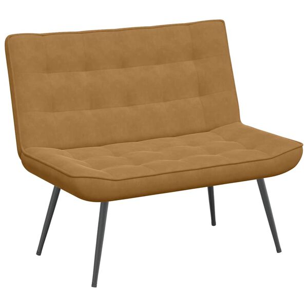 vidaXL Sitzbank Braun 110x74x84 cm Samt