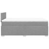 vidaXL Boxspringbett mit Matratze Hellgrau 120x190 cm Stoff