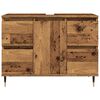 vidaXL Badschrank Altholz-Optik 80x33x60 cm Holzwerkstoff