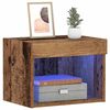 vidaXL TV-Schrankset mit LED Altholz 40 x 30 x 30 cm Holzwerkstoff