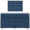 vidaXL Boxspringbett mit Matratze Blau 120x200 cm Stoff