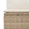 vidaXL Gartensofa-set mit Kissen 14 pcs Beige und Creme Poly-Rattan