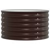 vidaXL Hochbeet Braun 80 x 80 x 44 cm Stahl