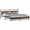 vidaXL Metallbett ohne Matratze R&auml;uchereiche 193x201 cm