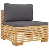 vidaXL 3-tlg. Garten-Lounge-Set mit Kissen Massivholz Teak