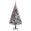vidaXL Künstlicher Weihnachtsbaum mit 150 LEDs mit Ständer Weiß 150 cm