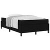 vidaXL Boxspringbett Schwarz 120 x 190 cm Stoff