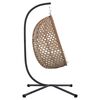 vidaXL H&auml;ngendes Ei-Stuhl Hellcreme 104 x 100 x 191 cm Poly-Rattan