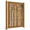 vidaXL Gartentor 100x150 cm Cortenstahl Bambus-Design
