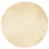 vidaXL Teppich aus Kunstschaffell TAFALLA Creme &Oslash; 120 cm Polyester