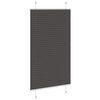 vidaXL Plissee Schwarz 80x150 cm Stoffbreite 79,4 cm Polyester