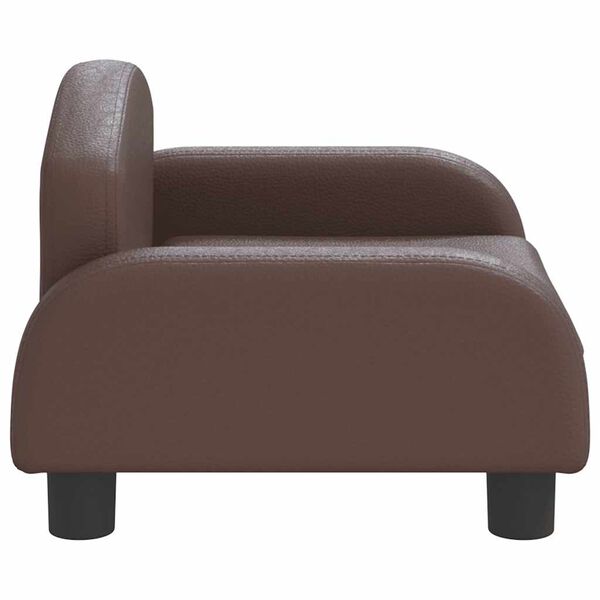vidaXL Kindersofa Braun 50x40x30 cm Kunstleder