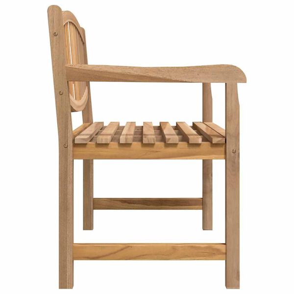 vidaXL Gartenbank 114x59x87 cm Massivholz Teak