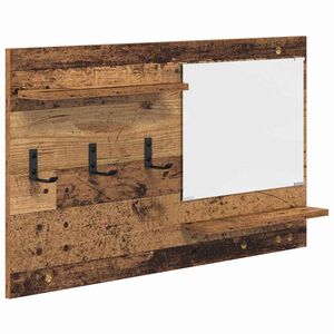 vidaXL Wandmontierter nachttisch Wandhalterung Altholz 90 x 10 x 50 cm
