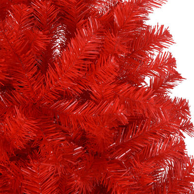 vidaXL Künstlicher Weihnachtsbaum mit Ständer Rot 240 cm PVC