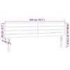 vidaXL Kopfteile Rosa 200x5x78/88 cm Samt