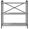 vidaXL B&uuml;cherregal Grau Sonoma 80 x 30 x 85 cm Holzwerkstoff