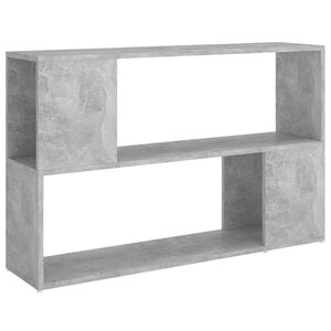 vidaXL B&uuml;cherregal Betongrau 100x24x63 cm Holzwerkstoff