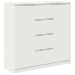vidaXL Sideboard mit Schubladen Wei&szlig; 100,5x35x98,5 cm Holzwerkstoff