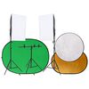 vidaXL Fotostudio-Set mit Leuchten, Hintergrund und Reflektor