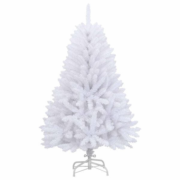 vidaXL K&uuml;nstlicher Weihnachtsbaum Wei&szlig; 120 cm PVC und Metall