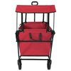 vidaXL Klapp-Handwagen Rot 105 x 56,5 x 116 cm Oxford-Stoff