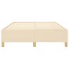 vidaXL Boxspringbettgestell Creme 140x200 cm Stoff