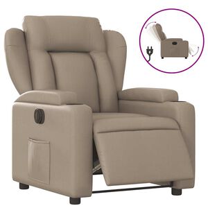 vidaXL Relaxsessel Elektrisch Cappuccino Kunstleder