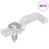 vidaXL LED Streifen Clips 23,8 mm 12 stk. Transparent
