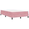vidaXL Boxspringbett mit Matratze Rosa 120 x 190 cm Stoff