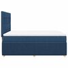 vidaXL Boxspringbett mit Matratze Blau 140x200 cm Stoff