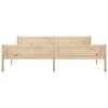 vidaXL Massivholzbett Kiefer 200x200 cm