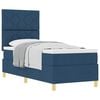 vidaXL Boxspringbett mit Kopfteil Blau 80 x 200 cm Stoff