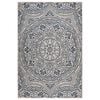 vidaXL Outdoor-Teppich Flachgewebe 160x230 cm Blaues Muster