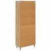 vidaXL Highboard 2 pcs Artisan-Eiche Engineered Wood und Glas