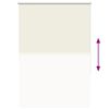 vidaXL Verdunkelungsrollo Cremewei&szlig; 90x130cm Stoffbreite 85,7 cm
