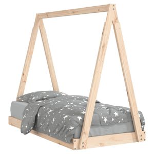 vidaXL Kinderbett 70x140 cm Massivholz Kiefer