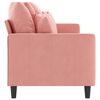 vidaXL 3-Sitzer-Sofa Rosa 210 cm Samt