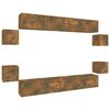 vidaXL 8-tlg. TV-Schrank-Set R&auml;uchereiche Holzwerkstoff