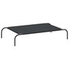 vidaXL Hundebett Erh&ouml;ht Schwarz 110x65x20 cm Oxford-Gewebe und Stahl