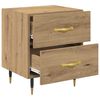 vidaXL Nachttisch Artisan-Eiche 40 x 35 x 47,5 cm Holzwerkstoff