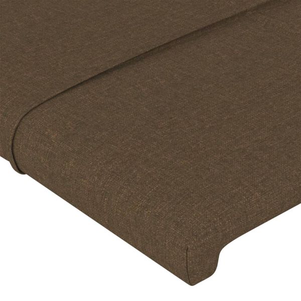 vidaXL Kopfteil Dunkelbraun 100x5x78/88 cm Stoff