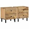 vidaXL Nachttische 2 Stk. 40x33x46 cm Massivholz Mango