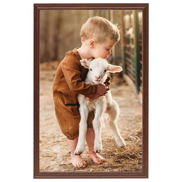 vidaXL Bilderrahmen Collage 5 Stk. f&uuml;r Tisch Braun 21x29,7 cm MDF