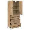 vidaXL Highboard Artisan-Eiche 69,5 x 34 x 180 cm Holzwerkstoff