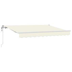 vidaXL Einziehbare Markise Creme 300 x 200 cm Stoff